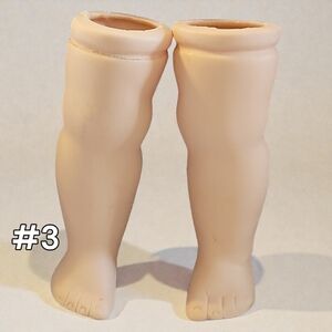 Vtg Porcelain/Bisque COLLECTIBLE DOLL LEGS 4.25" BODY PARTS